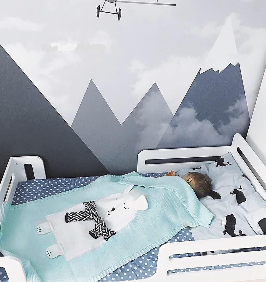 Плед МИШКА 60*120 св.голубой+белый APERO ДИЗАЙНЕРСКИЕ, ЖИВОТНЫЕ 134582 Голубой  - Вид №3