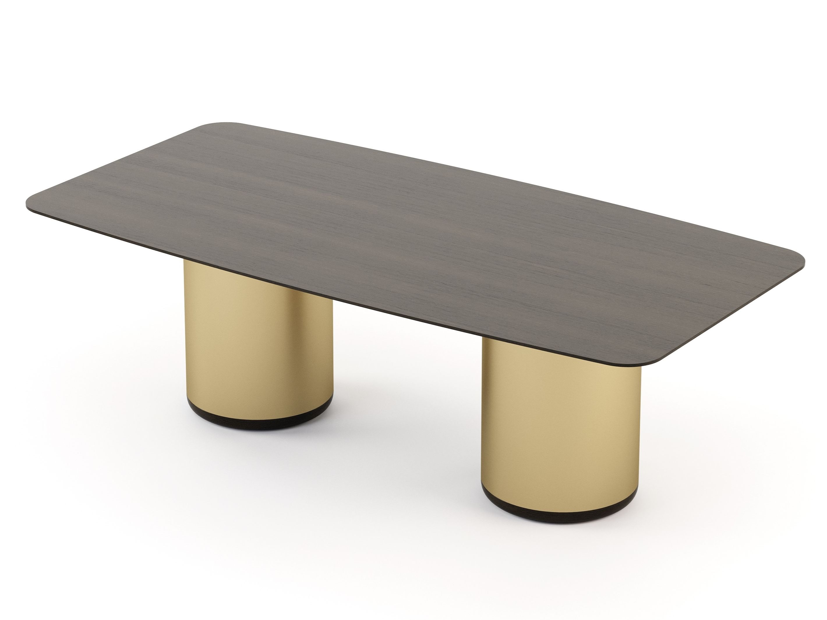 Прямоугольный обеденный стол из латуни и дерева Stylish Club His &amp ARCH-00014525 - Вид №10