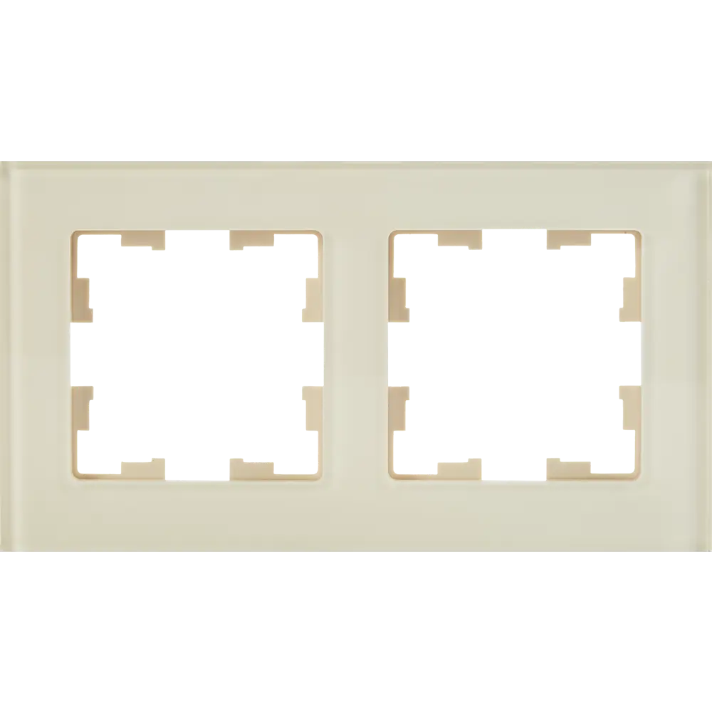 Рамка IEK Brite-2 для розеток и выключателей в ванильном цвете 87761317 STLM-1102971
