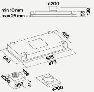 Falmec Потолочная вытяжка из нержавеющей стали Design+ sun-id-1456820 - Вид №13