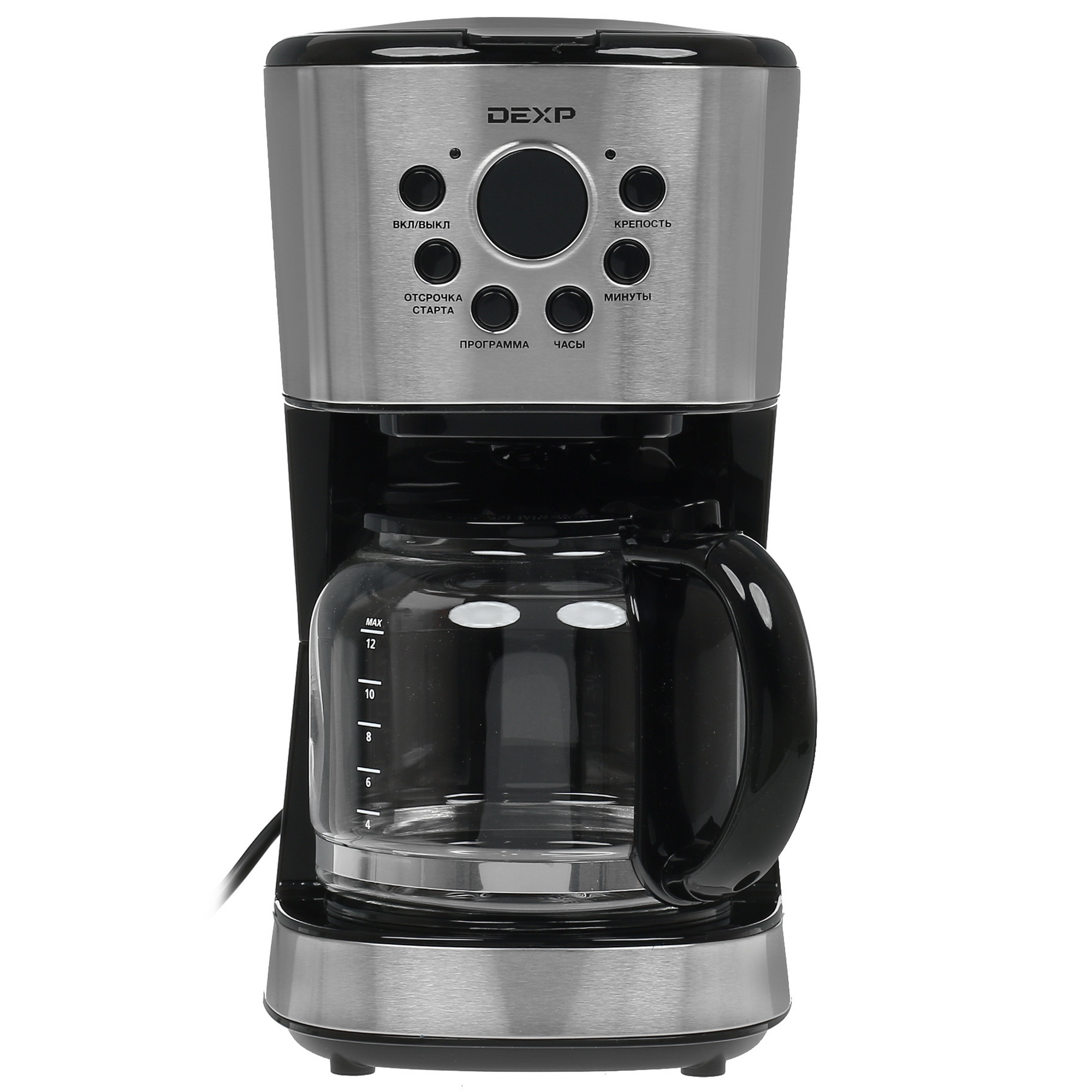 1296323 Кофеварка капельная DEXP DCM-1600 серебристый STDN-0117957 - Вид №1