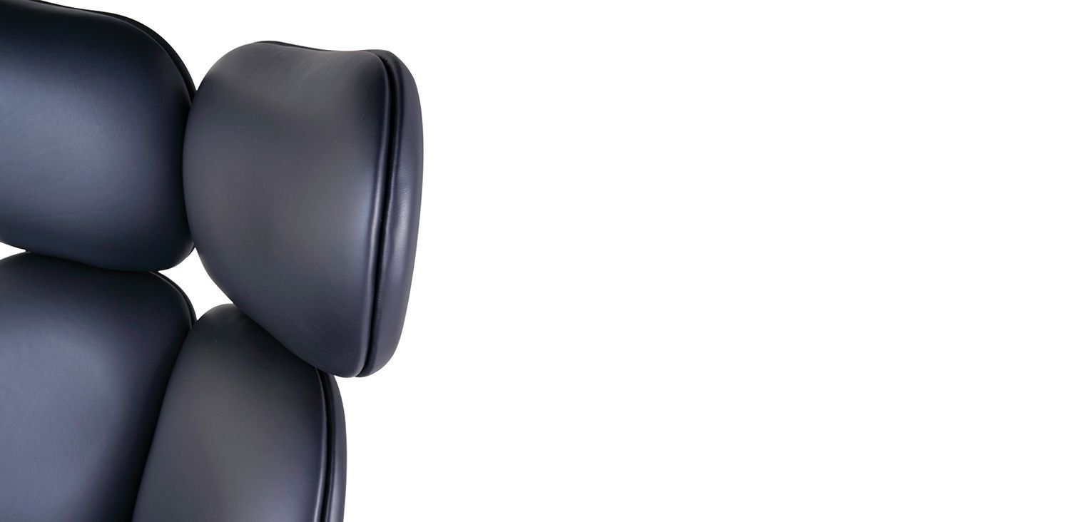 Кожаное вращающееся кресло с подголовником ROCHE BOBOIS Pulp ARCH-00033211 - Вид №3