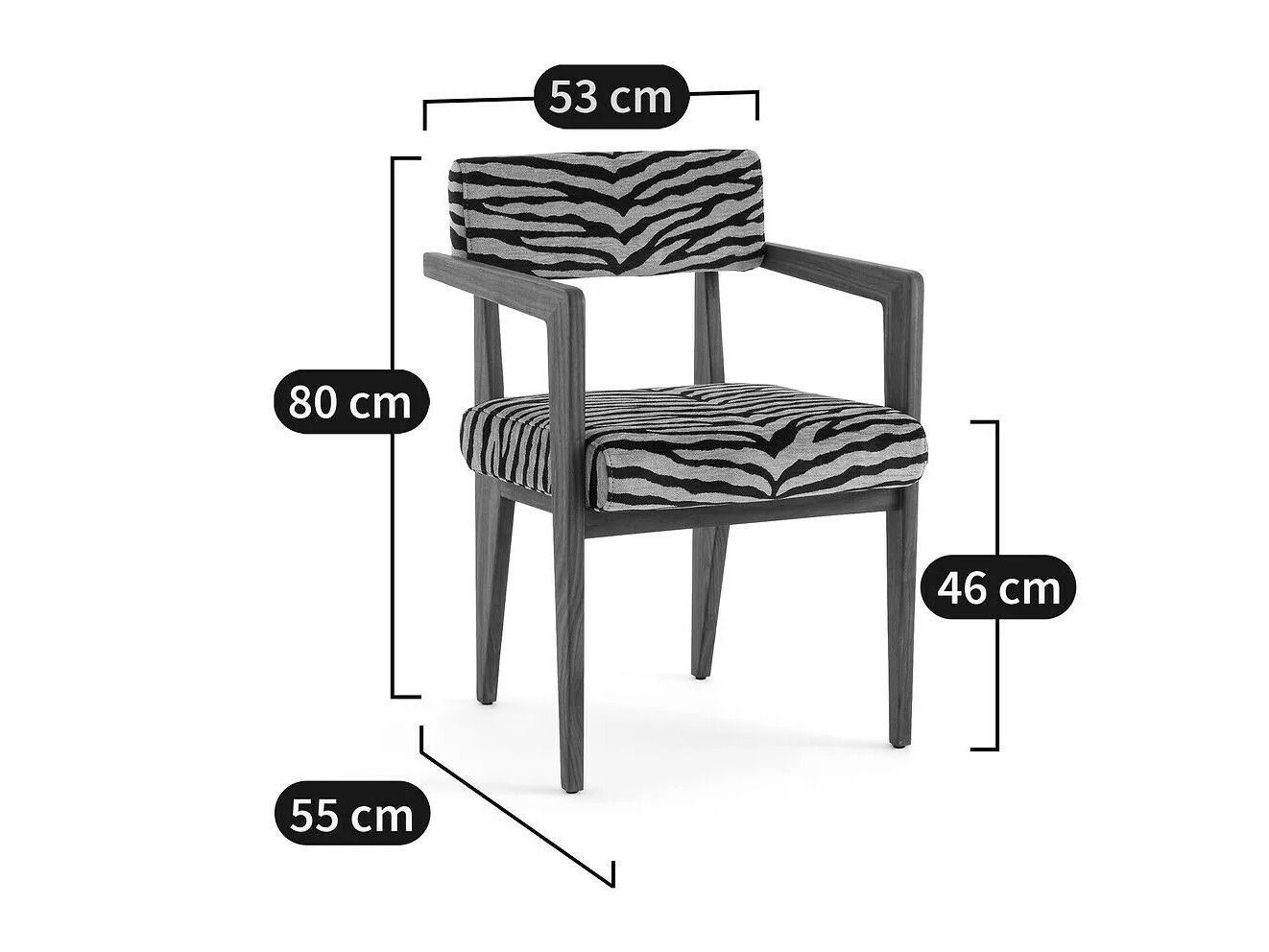 Мягкий тканевый стул с подлокотниками AMPM Izag ARCH-00108636 - Вид №14