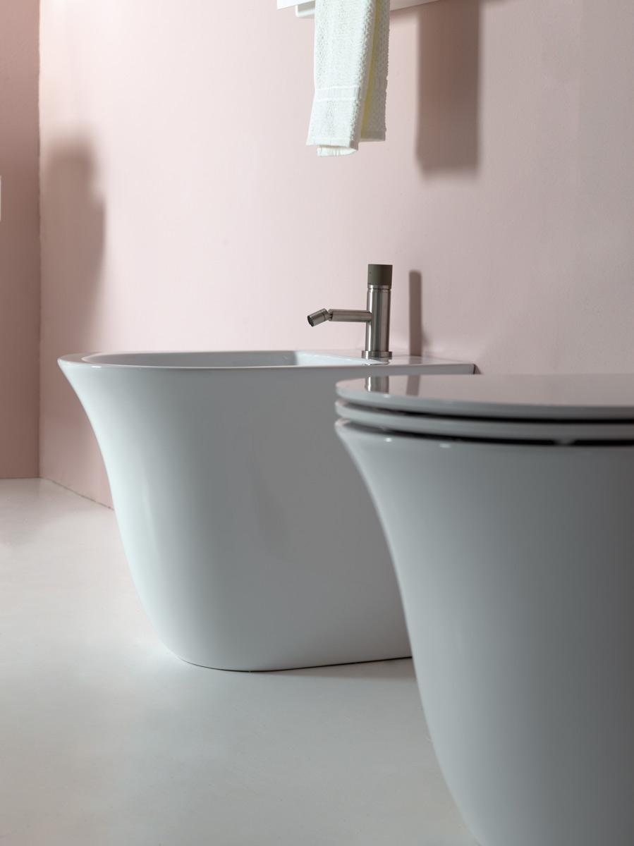 FLBI0126 Напольное биде приставное GSG CERAMIC Flut - Вид №4