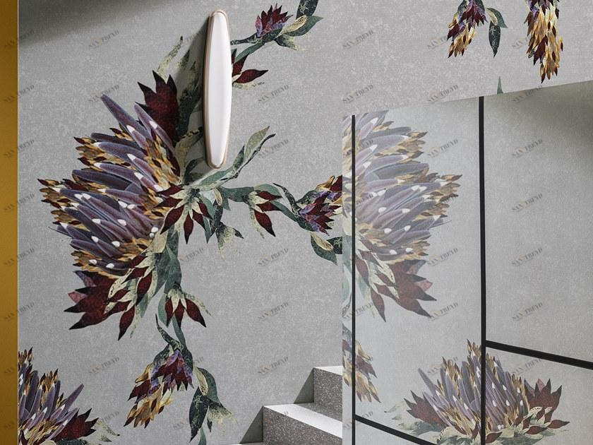 Wall&decò Обои с цветочными мотивами Contemporary wallpaper 2019 sun-id-1367801