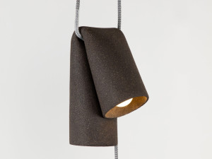 Светодиодный настенный светильник ручной работы из глины