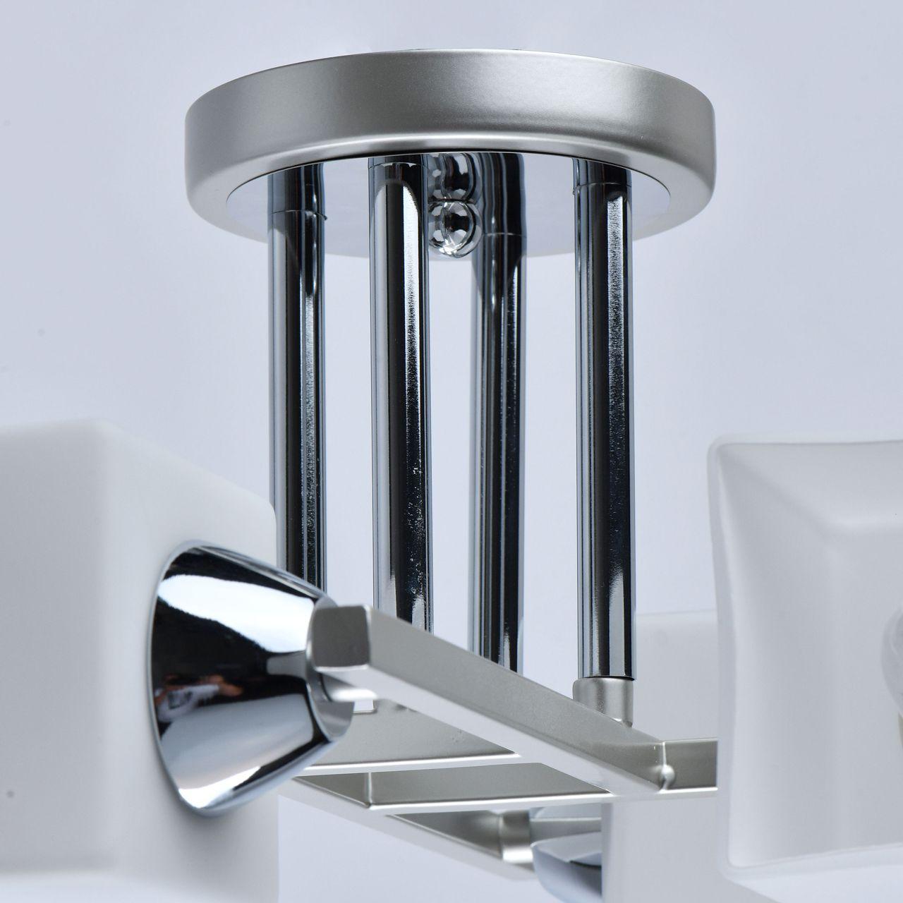 Потолочная люстра De Markt City Тетро 673015108 DE MARKT ТЕТРО 328385 Белый;серебро  - Вид №1