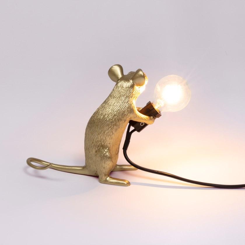 Seletti Светодиодная настольная лампа из смолы Mouse lamp sun-id-1347919 - Вид №6