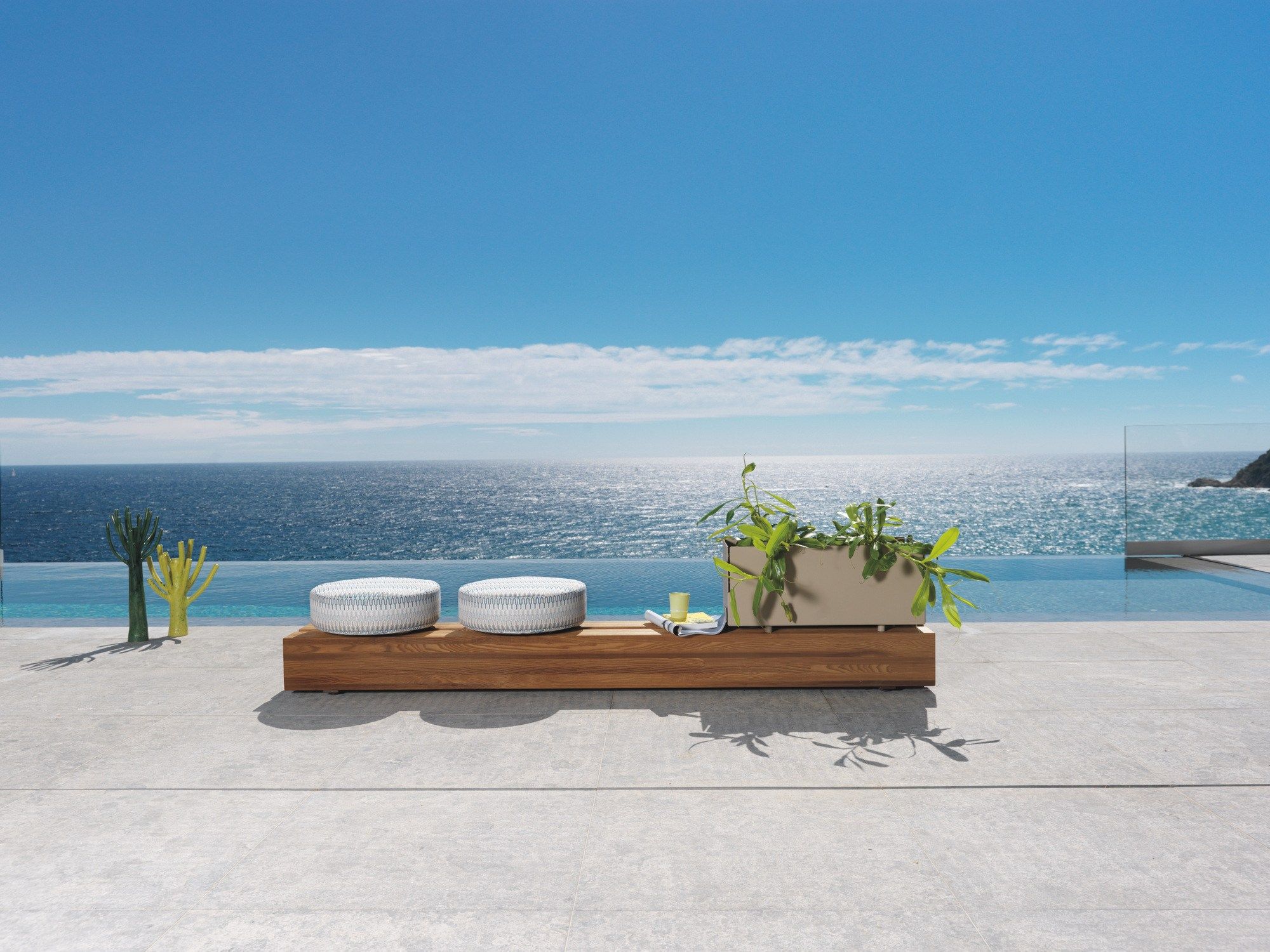 Садовая скамейка в ироко Roberti KEY WEST ARCH-00004073 - Вид №1