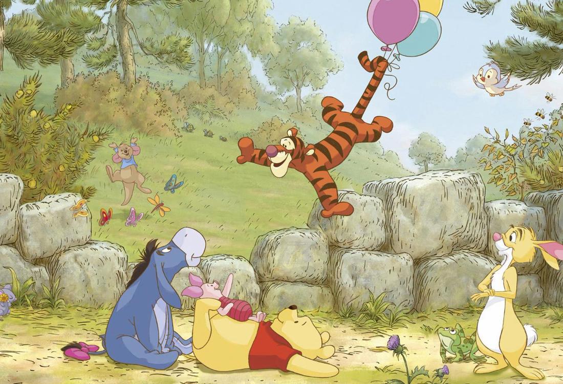 90020724 Фотообои 8-460 368х254 см Winnie Pooh Ballooning STLM-0087481 KOMAR