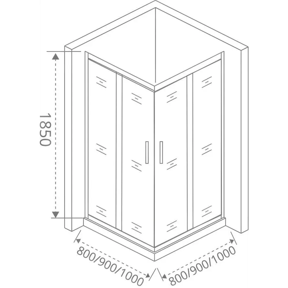 Santreyd Makiato - Радиусное душевое ограждение с раздвижными дверями 84107345 STLM-0989668 - Вид №4