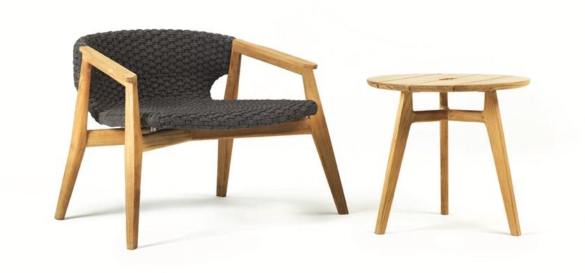 Ethimo Садовое кресло из синтетической ткани с подлокотниками Knit Knitpo01 - Вид №21