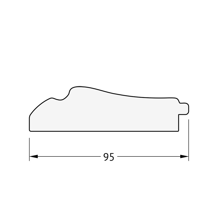 BY 1286 Зеркало с фацетом в багетной раме - травленое серебро 95 mm EVOFORM Exclusive - Вид №3
