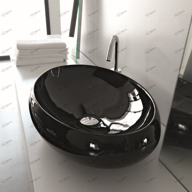 43427 Накладная раковина на столешницу  овальная Ceramica Hidra 