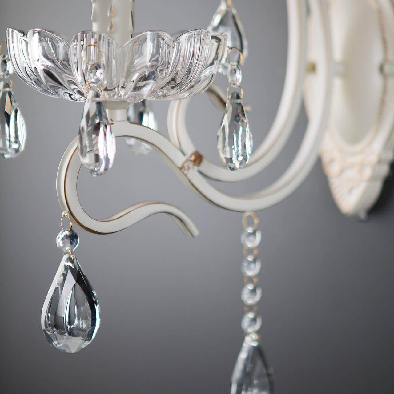 Бра настенное белое Eurosvet 12205/1 Strotskis EUROSVET СВЕЧА 00-3927695 Белый  - Вид №1