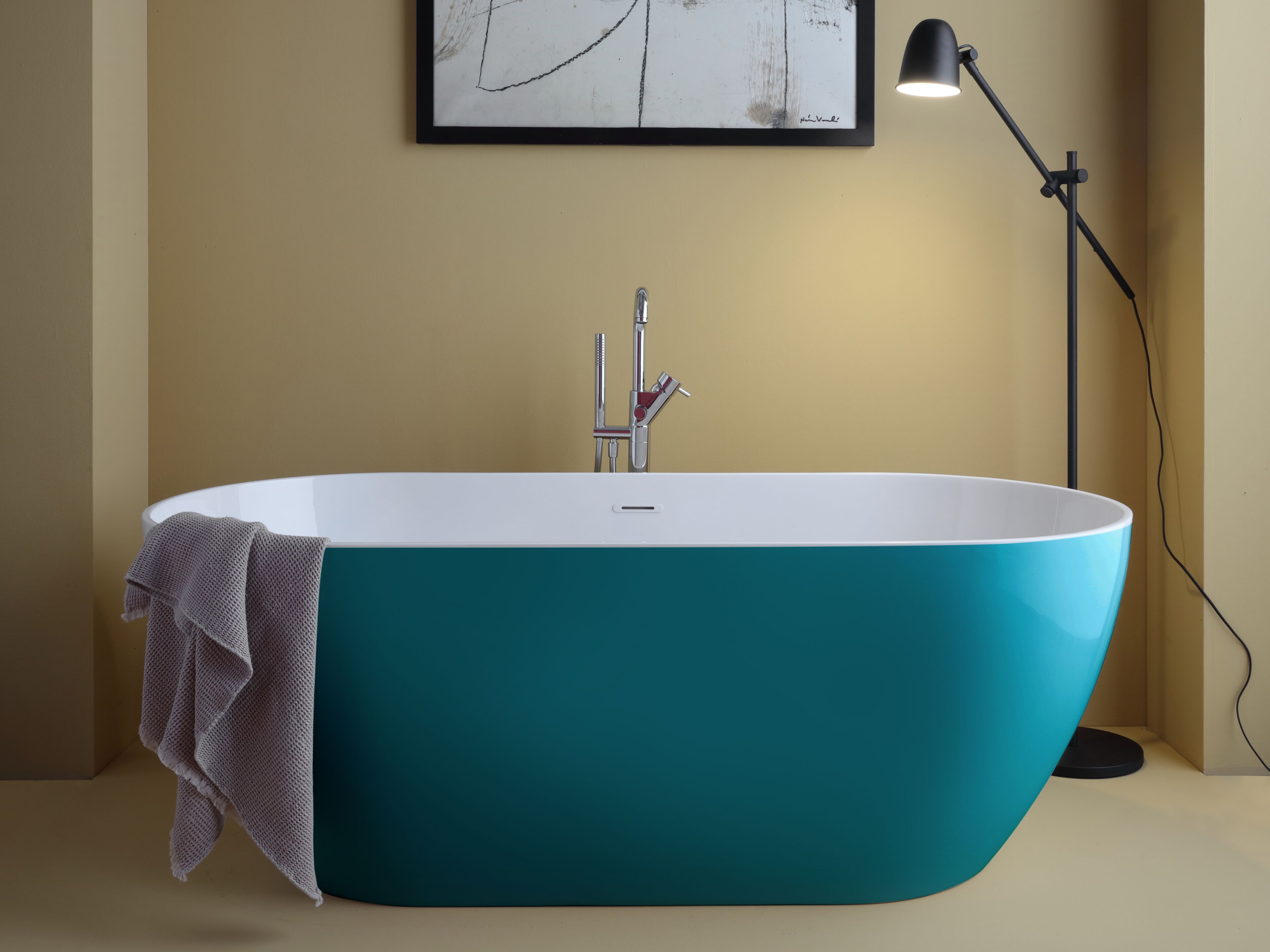 Акриловая овальная центральная ванна Olympia Ceramica отпечаток ARCH-00045551 - Вид №3