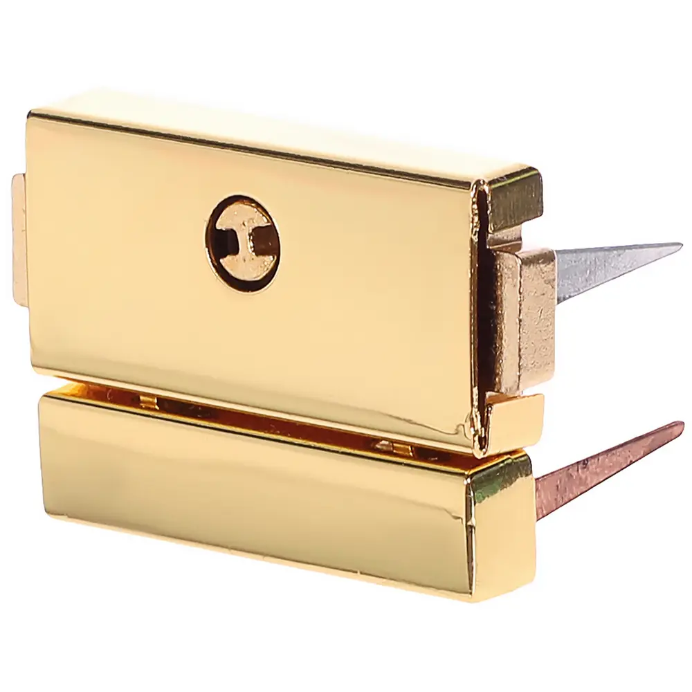 Замок нажимной 25x32 мм, цвет золото ЛЕВША STLM-2111485