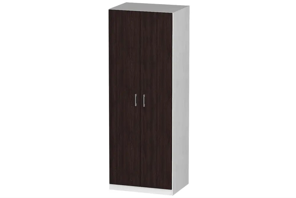91368773 Шкаф распашной Furnistyle Лайф ЛШК-06 80x215x60 см ЛДСП цвет светлое дерево/венге STLM-1090282