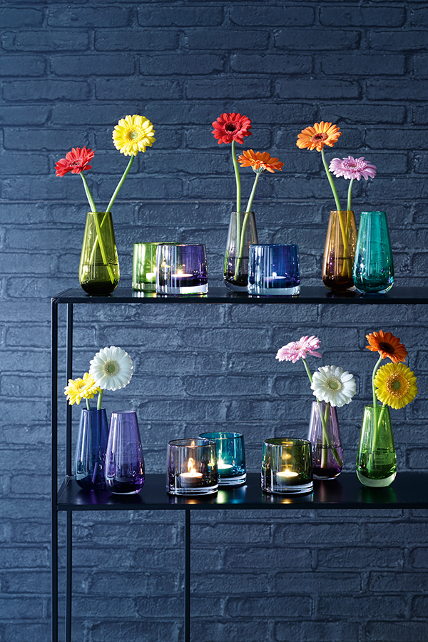 Ваза в форме бутона flower colour 14 см охра LSA INTERNATIONAL - 253388 Оранжевый  - Вид №6