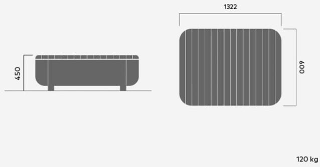 VESTRE Скамейка из стали и дерева sun-id-1464614 - Вид №7