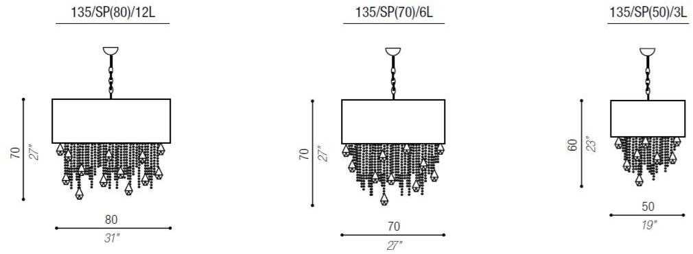 Aiardini Подвесной светильник отраженного света с кристаллами Alice sun-id-1415009 - Вид №1