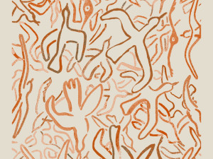 Ковер ручной работы из ткани