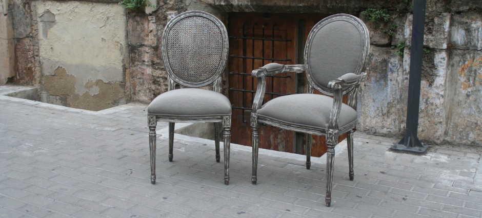 007816 Стул серый AcomodArte Andrea Santreyd - Вид №3