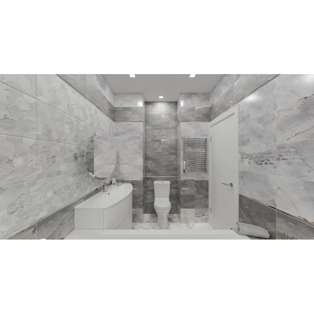 Плитка настенная Strict Dark 30x60 см 1.62 м² цвет темно-серый Santreyd STLM-2049040 - Вид №3