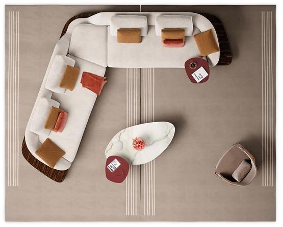 Reflex Угловой диван в коже Pininfarina home design sun-id-1355281 - Вид №2