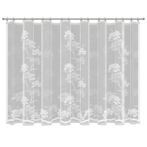 Тюль для кухни "Лианы" 200x165 см цвет белый