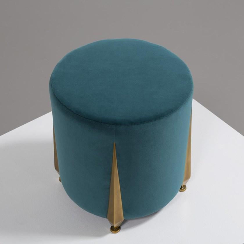 Mytto Мягкий круглый бархатный пуф Larforma sun-id-1426423 - Вид №5