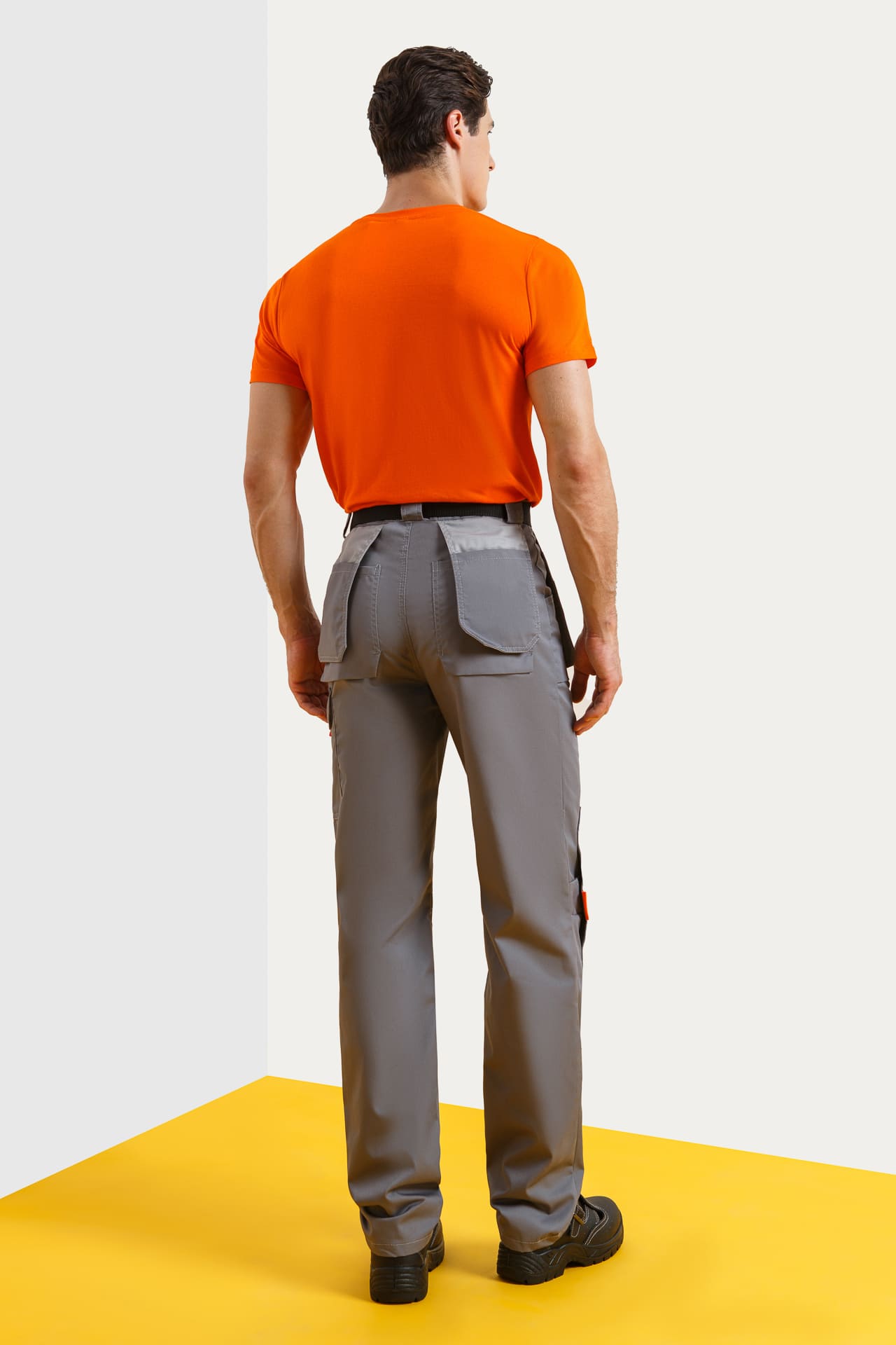 65224 Костюм "Профессионал-1" темно-серый со светло-серым  Летняя спецодежда  размер 56-58/194-200  - Вид №11