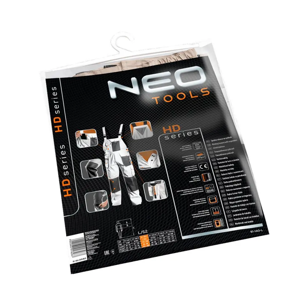Полукомбинезон рабочий Neo, белый, размер L/52 82776322 STLM-2005770 Neò NEO HD - Вид №1