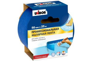 15967621 Малярная лента профи 50 мм х 25 м 134850 Unibob