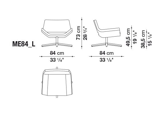 Кресло из ткани B&B Italia ARCH-00119895 - Вид №4