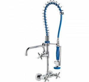 GENEBRE 1818 04 ПРЕДВАРИТЕЛЬНОЕ ОПОЛАСЛЕНИЕ КОЛОННЫ С СМЕСИТЕЛЕМ ДЛЯ НАСТЕННОЙ Раковины И НОСИТЕЛЕМ