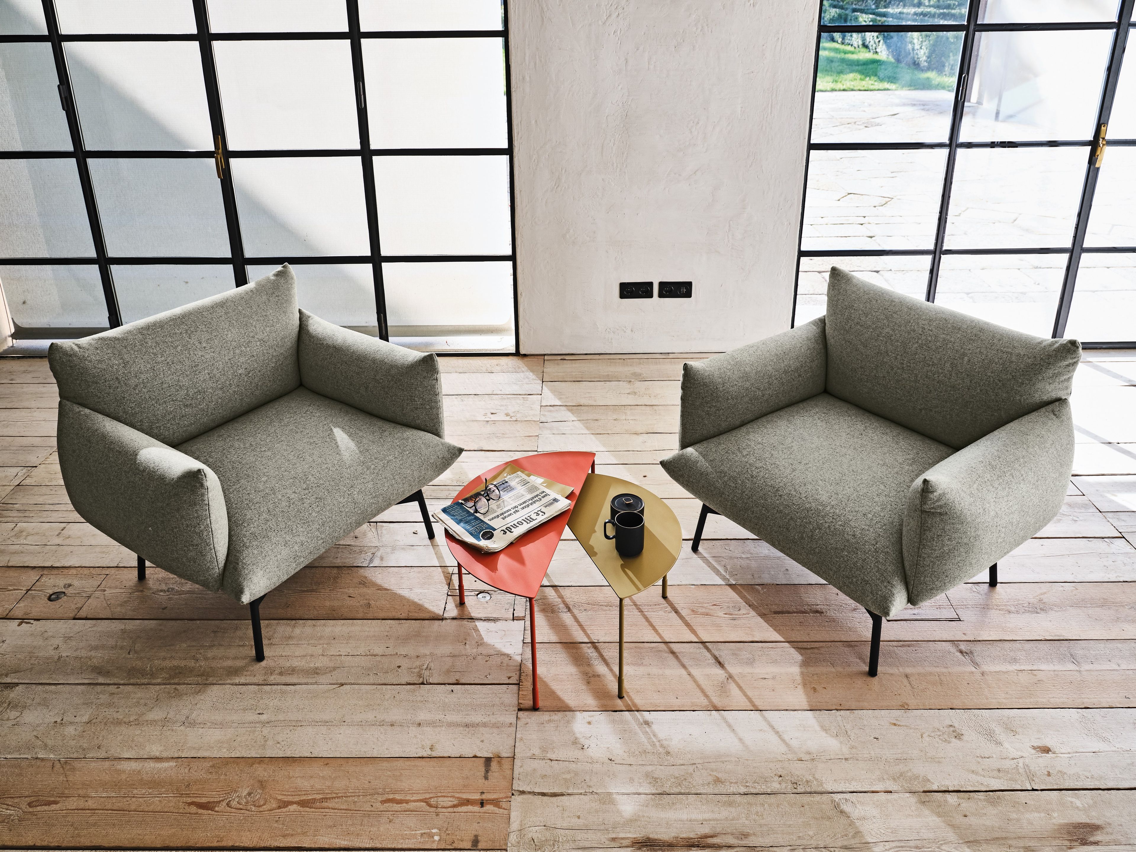 Тканевое кресло с подлокотниками Midj площадь ARCH-00063907 - Вид №1