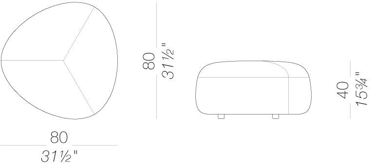 Lapalma Садовый пуф из ткани со съемной крышкой Kipu outdoor sun-id-1417320 - Вид №17