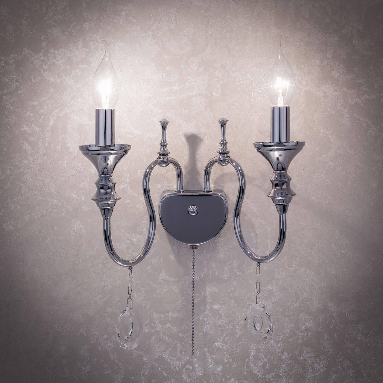 Бра настенное хром Citilux "Рига" CL437321 CITILUX СВЕЧА 00-3931191 Хром  - Вид №1