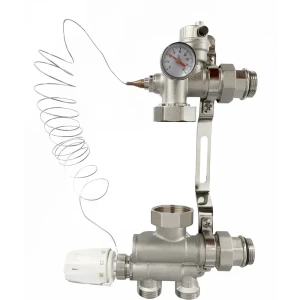 Насосно-смесительный узел Спец с четырехходовым клапаном 180 мм 1" без насоса