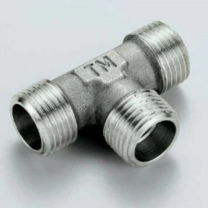 Тройник Н никелированный TIEMME 3/8"