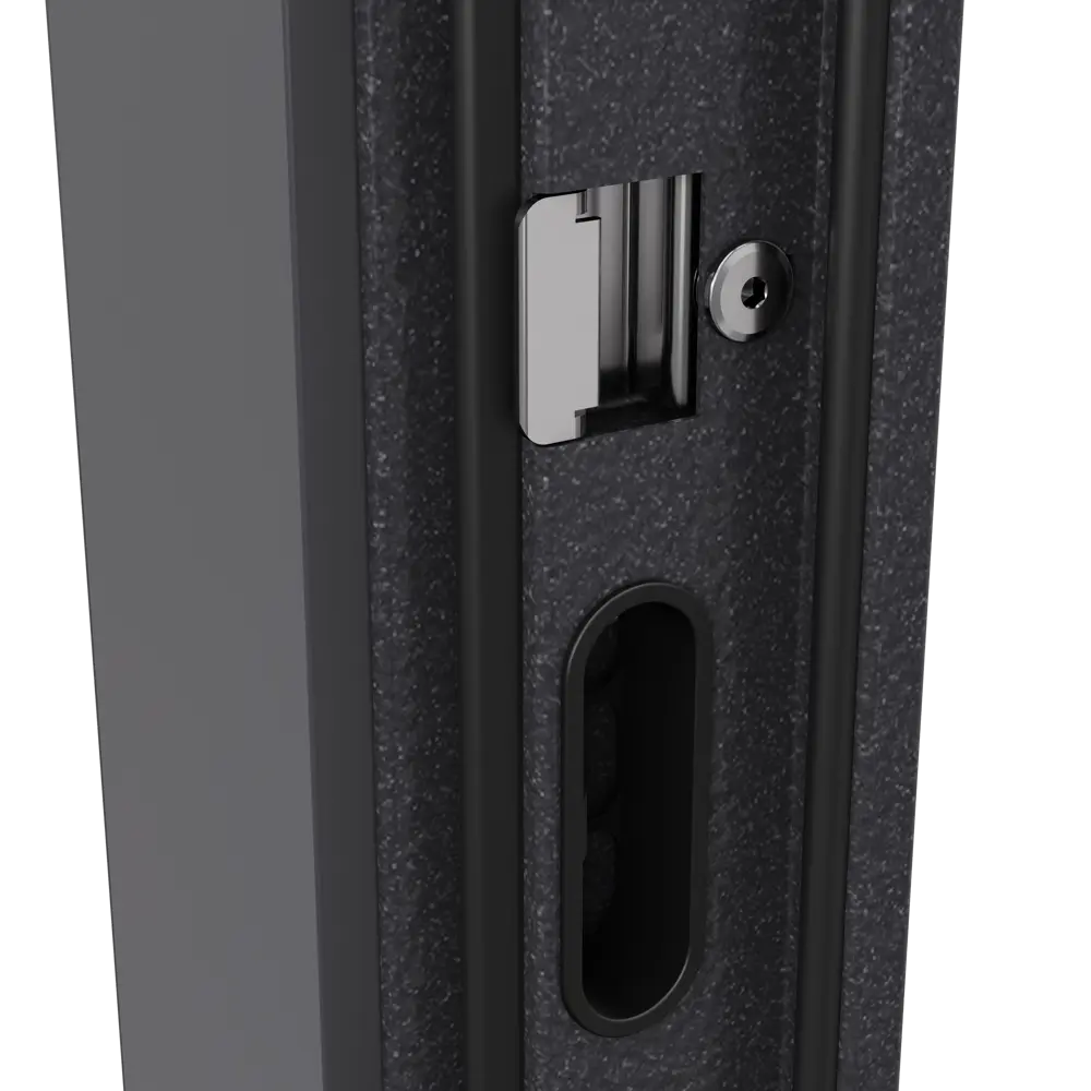 Дверь входная металлическая Гибсон 95x205 см правая скай беленый с зеркалом TOREX STLM-2023843 - Вид №7