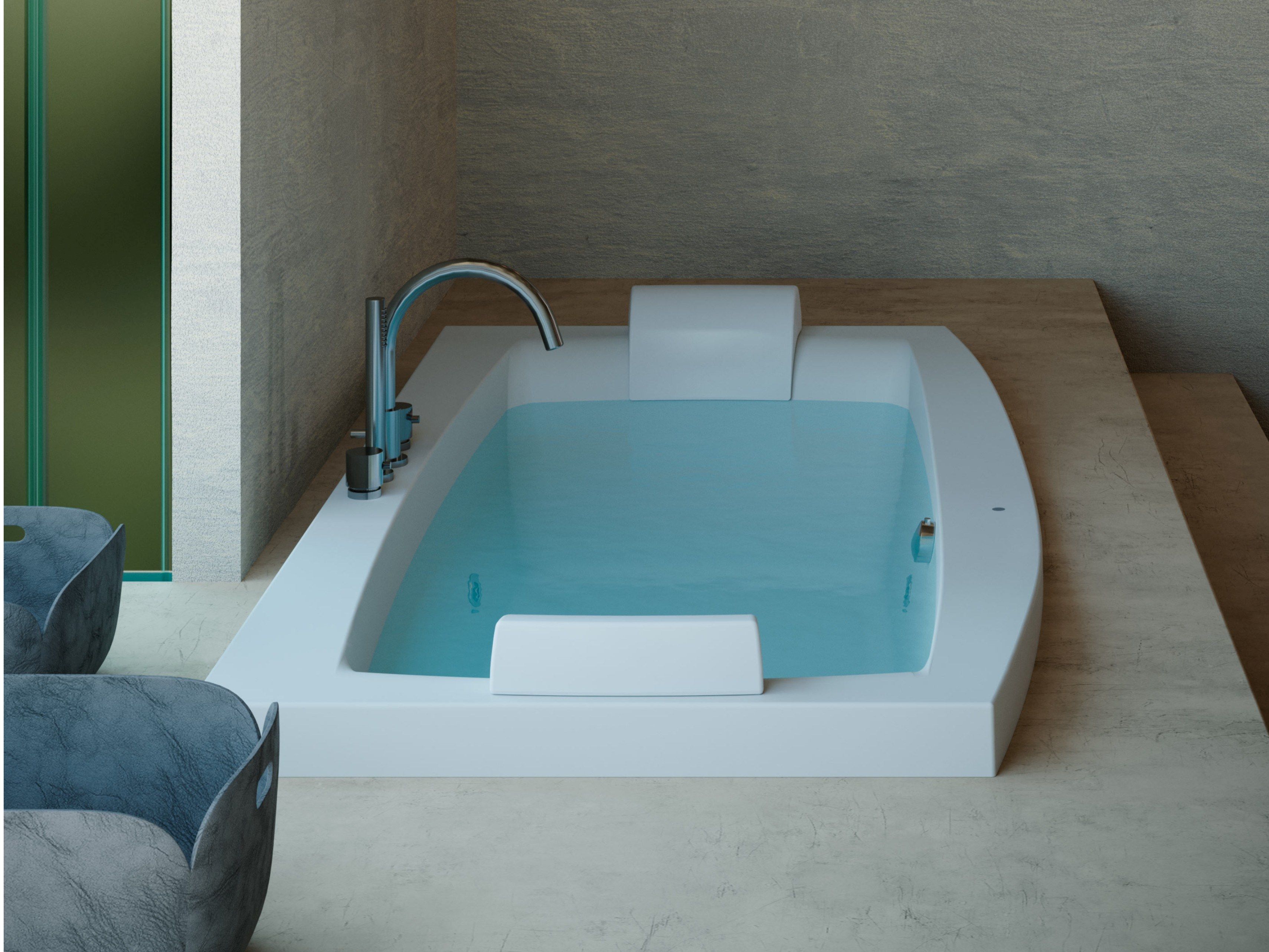 2-местная прямоугольная ванна с гидромассажем Jacuzzi® J-Quiet™ ARCH-00076770