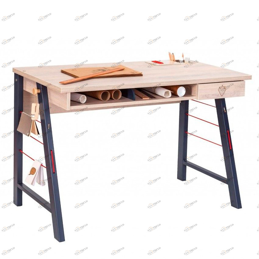 Письменный стол с полками 114 см Trio M CILEK TRIO 00-3832439 Бежевый Santreyd