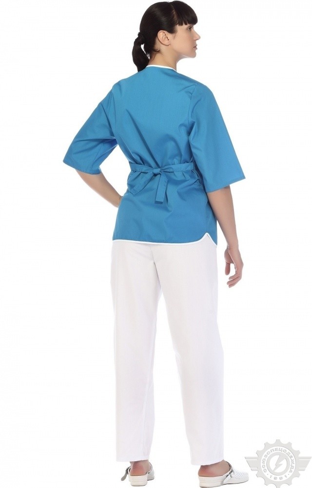 66180 Куртка "Сервис" темно-голубая  Медицинская одежда  размер 48/158-164 Спецодежда  - Вид №10