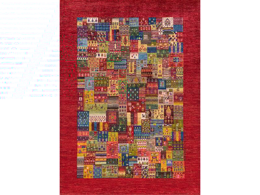 Шерстяной прямоугольный клетчатый ковер Zollanvari Gabbehs Geometric ARCH-00084337