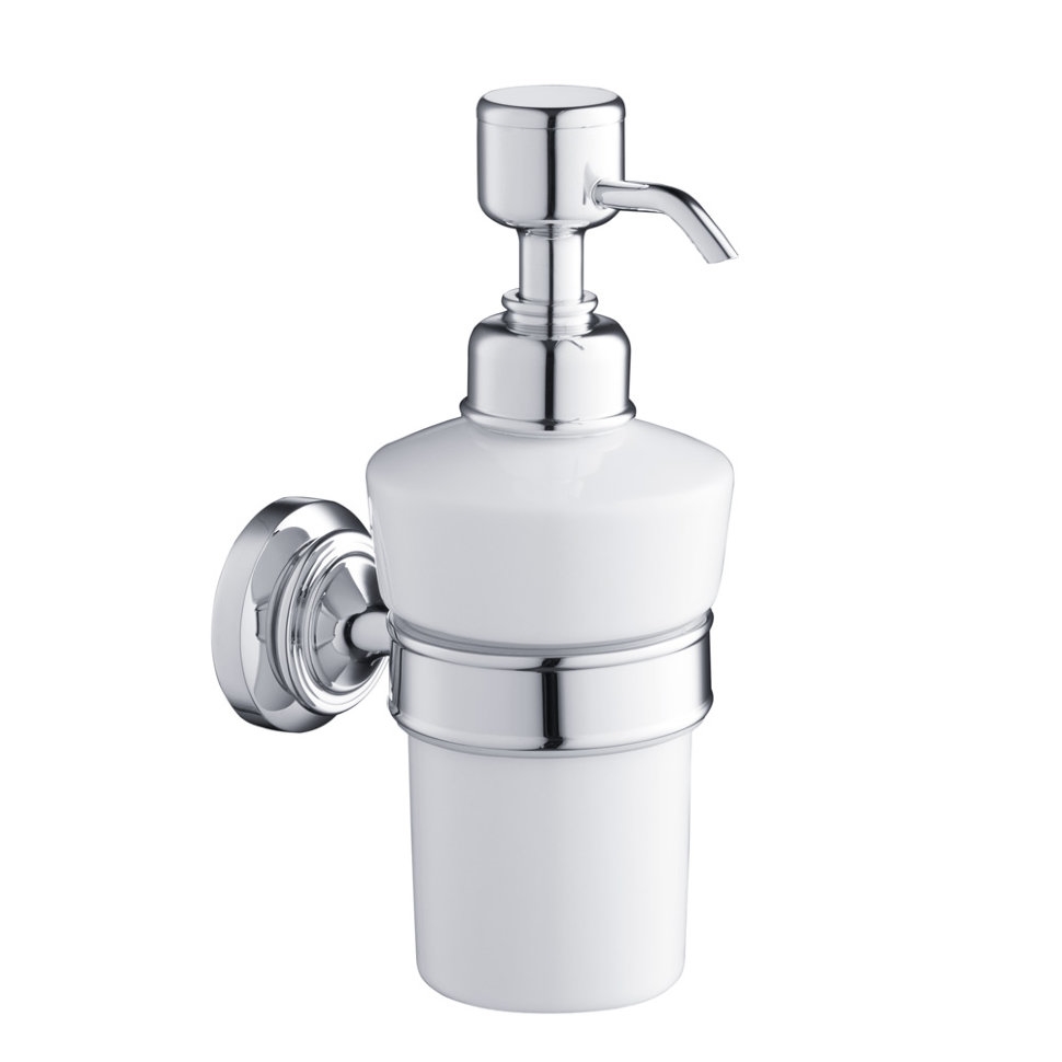 Дозатор для мыла, цвет белый/хром, Savoy  Burlington RA55  - Вид №1