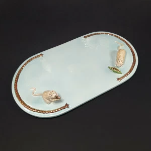 Доска для сыра (Золото) белый/золото