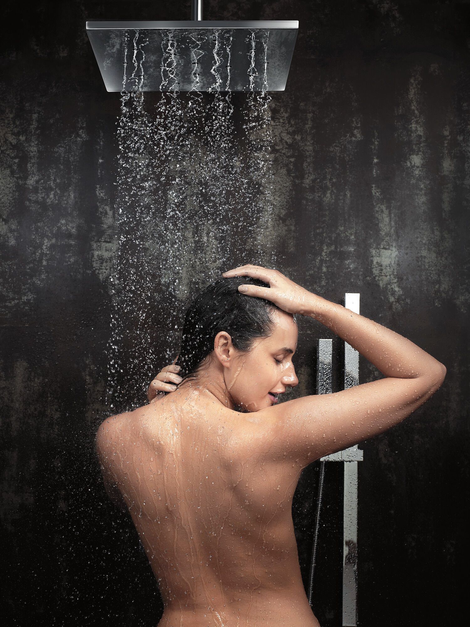 51567-PN H2Okinetic® Ручной душ с раздвижной штангой с одинарной настройкой Delta Faucet Universal Showering Полированный никель  - Вид №17