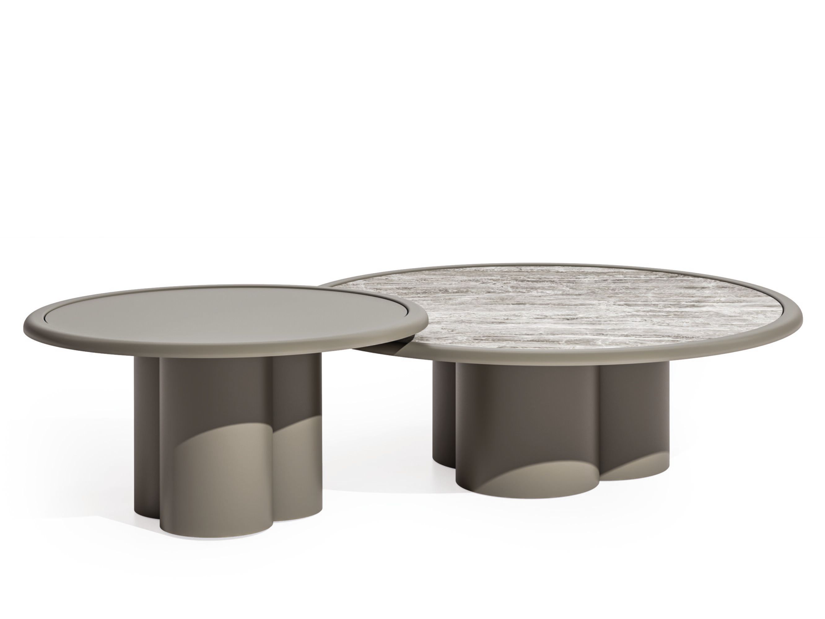 Окрашенный металлический низкий журнальный столик Ronda Design TRIFF ARCH-00145847